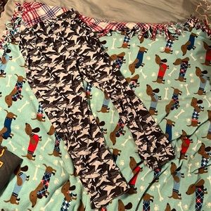 Kids size XL (14/16) shark Jammie pants